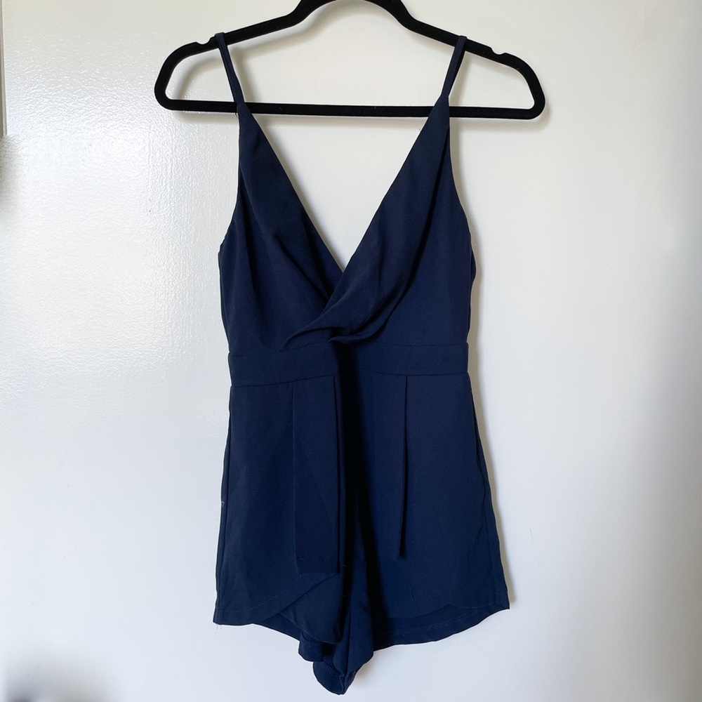 Navy Romper